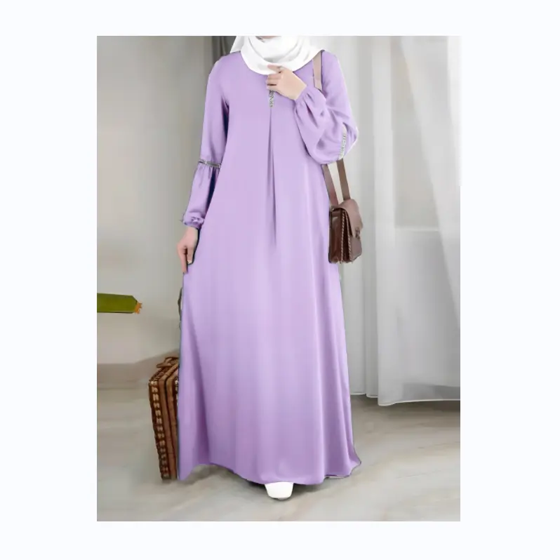 Muslimische islamische Kleidung mit Schal New Abaya Jilbab Dubai Gebet Buibui Kebaya Eid Ramadan Ramzan Fitr Adha Nabi Ashura Kleid