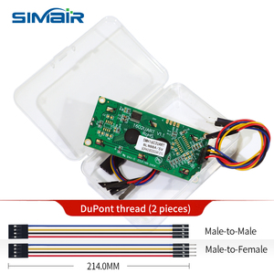 Lcd1602 LCD-Bildschirm LCD 1602 UART Serial Port Löt stift box mit DuPont-Draht Buchse zu Stecker Gelb 5V