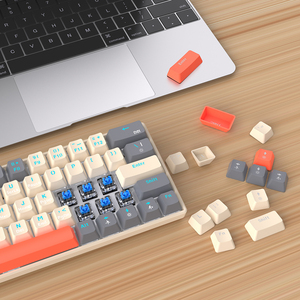 2023 Free Wolf T60 Mechanical Keyboard Color Matching Customized <strong>Notebook</strong> Office <strong>Computer</strong> 62 Keys Russian Luminous Game Keyboard - Product Image 5