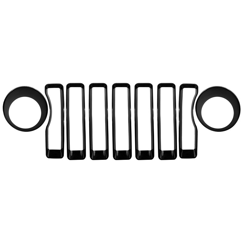 Black grille, headlights, and turn signal covers