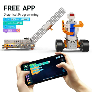 Free shipping 30 in1 Coding Lernen Ideales Geschenk DIY WeDo Super Bot Programmierung Pädagogische STEM Bausteine Roboter Spielzeug für Kinder
