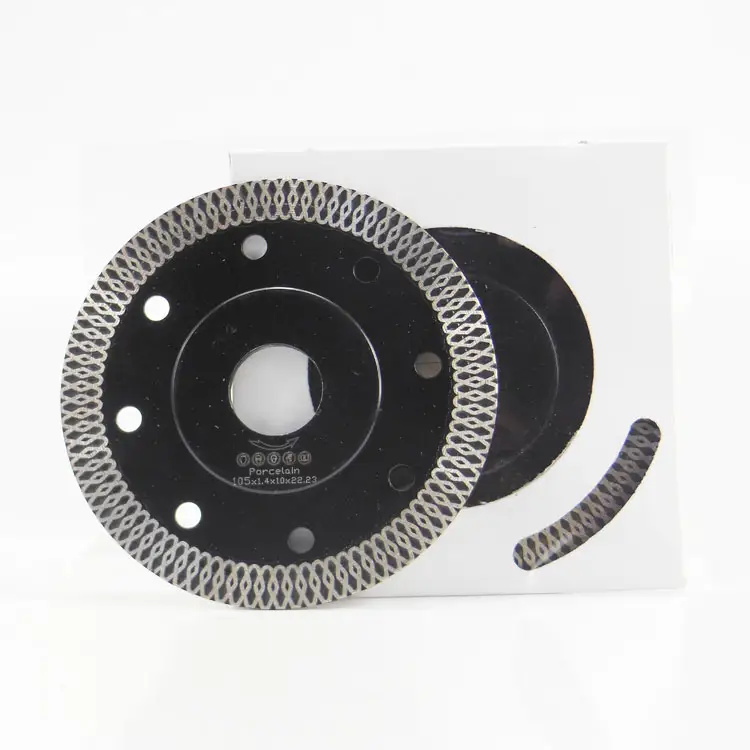 105 mm Turbo Mesh Diamond Cutting Disc 4-Zoll-Sägeblatt für das Schneiden von Granit marmor