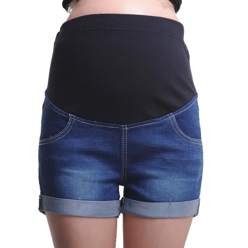 Shorts de maternidade grávida verão, jeans jeans plus size gravidez roupas m a 3xl estoque disponível