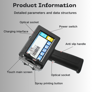 Portable 12.7mm Handheld Inkjet Printer 600dpi for Card Tube <strong>Printing</strong> Mini Manual Instructions Expiration Date Features - Product Image 3