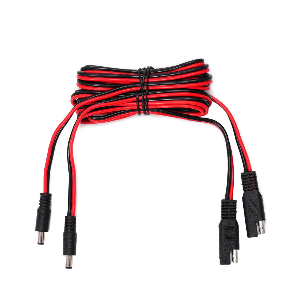 Cable de enchufe SAE a CC personalizado de fábrica Conector SAE de 2 pines para uso en automóvil