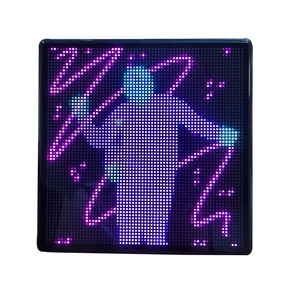 LINLI 32X32 Display a LED per auto Emoji classico controllato a voce per finestrino posteriore per auto Display digitale a LED per pubblicità auto - Product Image 4