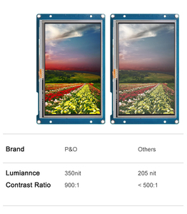 Polcd 5 pollici resistivo Touch Screen TFT LCD ad alta risoluzione 800*480 5 "modulo LCD per arduino
