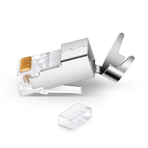 ป้องกัน ftp/stp ขั้วต่ออีเทอร์เน็ตกราวด์ภายนอก RJ45ขั้วต่อ8P8C ปลั๊กแบบแยกส่วน CAT7การเชื่อมต่อผ่าน - Product Image 2