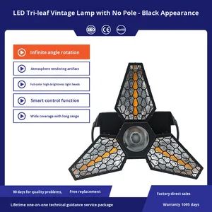 Three-Leaf Retro Light Running Horse Strobe Effect Qingba Bar KTV Concert Atmosphere Matrix <strong>LED</strong> Light - Product Image 6