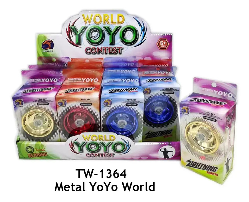 NOUVEAU 2023 Tongjia Wholesale Customizable Popular Kids Yoyo Magic Metal Ball Toy for Boys without Light Unisex Safe 5-7 Year olds