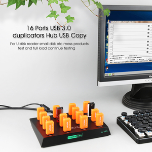 Sipolar a-163 16端口USB3.0复制器，用于16个USB磁盘/tf卡1至16个复印机