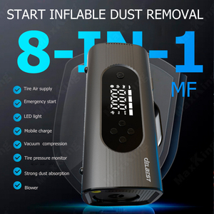 2025 thiết kế mới xe máy nhảy khởi động với máy nén khí pin lithium ngân hàng điện 23800mAh 2500A Kích thước đỉnh hiện tại 205*93mm - Product Image 4