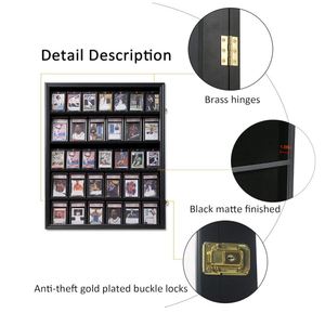 35 phân loại thẻ thể thao chủ hiển thị bóng chày có thể khóa giao dịch Collector thẻ Tường Khung hiển thị cho bóng rổ bóng đá Hockey - Product Image 3