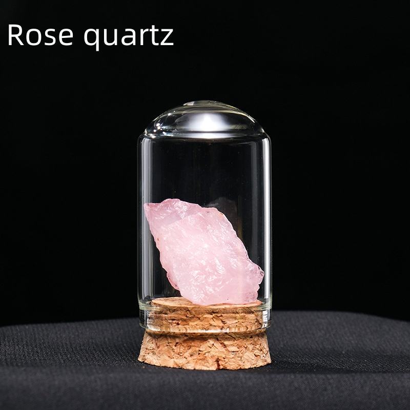 Quartz rose roulé