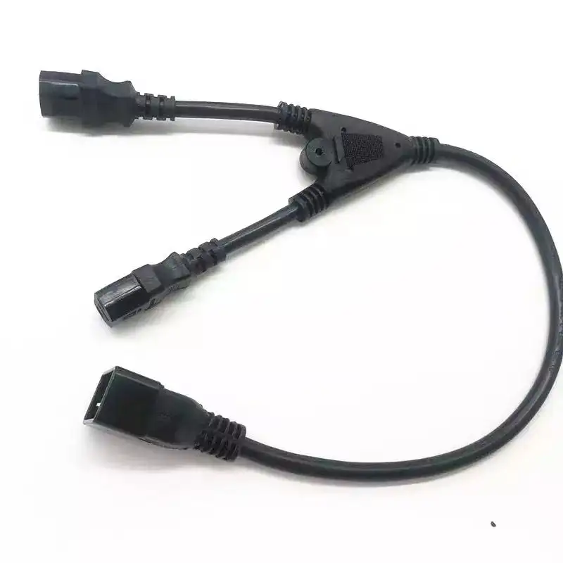 Enchufe macho IEC 320 C20 a enchufe hembra 2x C13, divisor de potencia, Cable de 125v, Cables de alimentación Ac