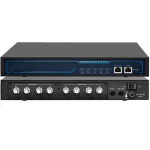 DVBS2 Entrada Salida IP Hotel Sistema de TV digital Equipo de monitoreo Codificador de video con protocolo UDP Gestión web Modulador IP - Product Image 1