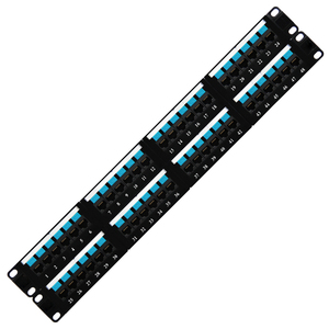 Panel de conexión de red de 19 pulgadas, 1u, Cat5e, marco de distribución de datos, bastidor de cableado de red de 48 puertos, Panel de conexión de red Rj45 - Product Image 3