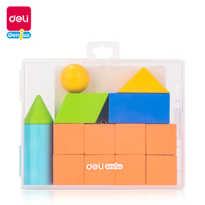 Deli YX442 ahşap geometri katılar öğrenciler için Set matematik eğitim üç boyutlu grafik oyuncak öğrenmek karton başına 144set yüksek kalite - Product Image 6