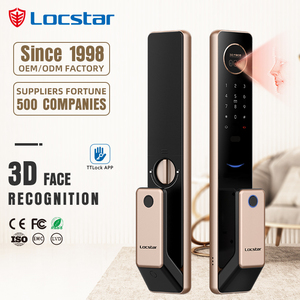 Locstar Automatic Mortise Set Smart Door Lock Wifi With 3d Face Recognition Finger <strong>Print</strong> and <strong>Keys</strong> - Product Image 1