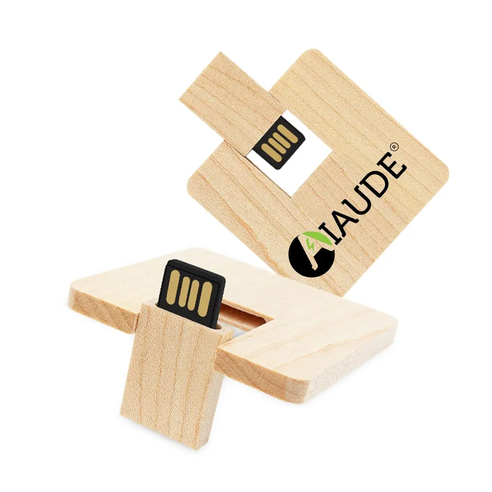 AiAude Flash Drive 512MB 1GB logotipo personalizado madera Usb Stick 128MB 8GB 16GB 32GB USB OEM madera USB flash drive regalo de negocios