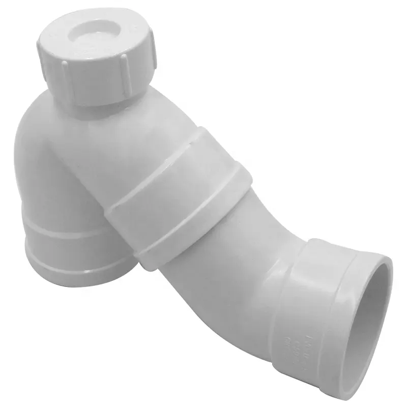 Artículos sanitarios de PVC DWV P-codo de agua para accesorios de tubería de plástico de drenaje con puerto de HYDY