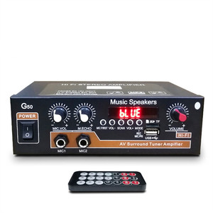 G50 Sound Amplifier BT Digital Audio <strong>Amplify</strong> 2.0 Channel Supports USB TF MIC RCA FM Radio Import AC 110V / 220V - Product Image 1