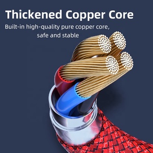 免费定制标志<span class=keywords><strong>USB</strong></span>耐用2.4A磁性尼龙编织360多功能发光二极管灯通用移动电缆充电