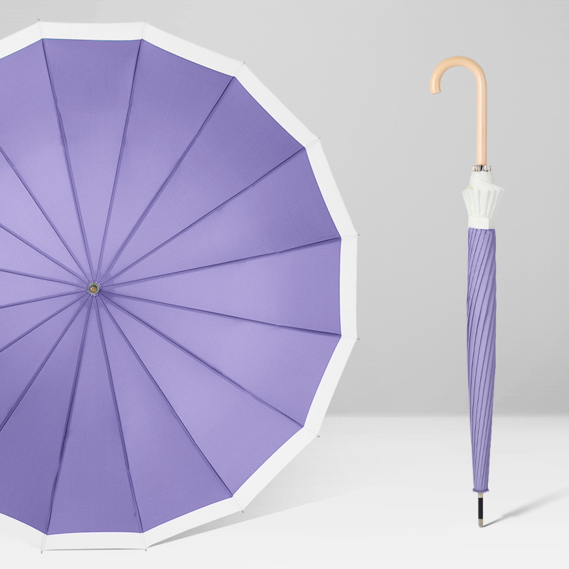 Light purple curved handle