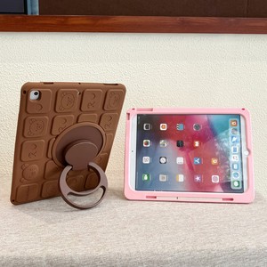 可爱卡通小熊支架360度旋转支架硅胶平板电脑iPad 2022空气7 8 9 10后盖支架