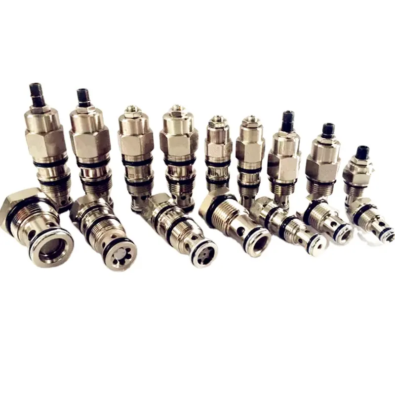 Hidrolik kartuş çek valf Solenoid valfı Solenoid tahrikli dişli kartuş hidrolik Solenoid vana