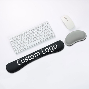 Bàn Phím Cao Su Non Màu Đen Thiết Kế Công Thái Học Tùy Chỉnh Bàn Phím Cao Su Non Để Tay Máy Tính Xách Tay Miếng Lót Chuột Silicon Để Cổ Tay Văn Phòng - Product Image 2