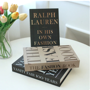 Custom Logo Faux <strong>Books</strong> for Home Decor Empty Bookshelf Decoration
