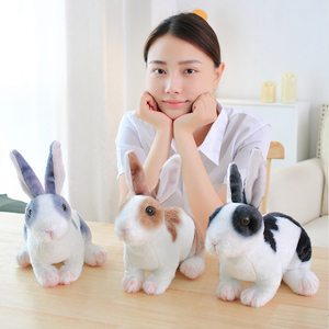 新しいデザインカスタムかわいいウサギ人形ぬいぐるみバニーおもちゃシミュレーション動物のおもちゃ - Product Image 2