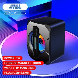 USB con cable RGB para computadora de escritorio, altavoz para computadora portátil, altavoz para el hogar, Mini Subwoofer, altavoz pequeño de escritorio