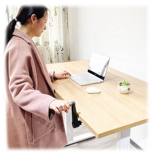 金属书桌框架手摇站立书桌高度可调手动站立书桌 - Product Image 2