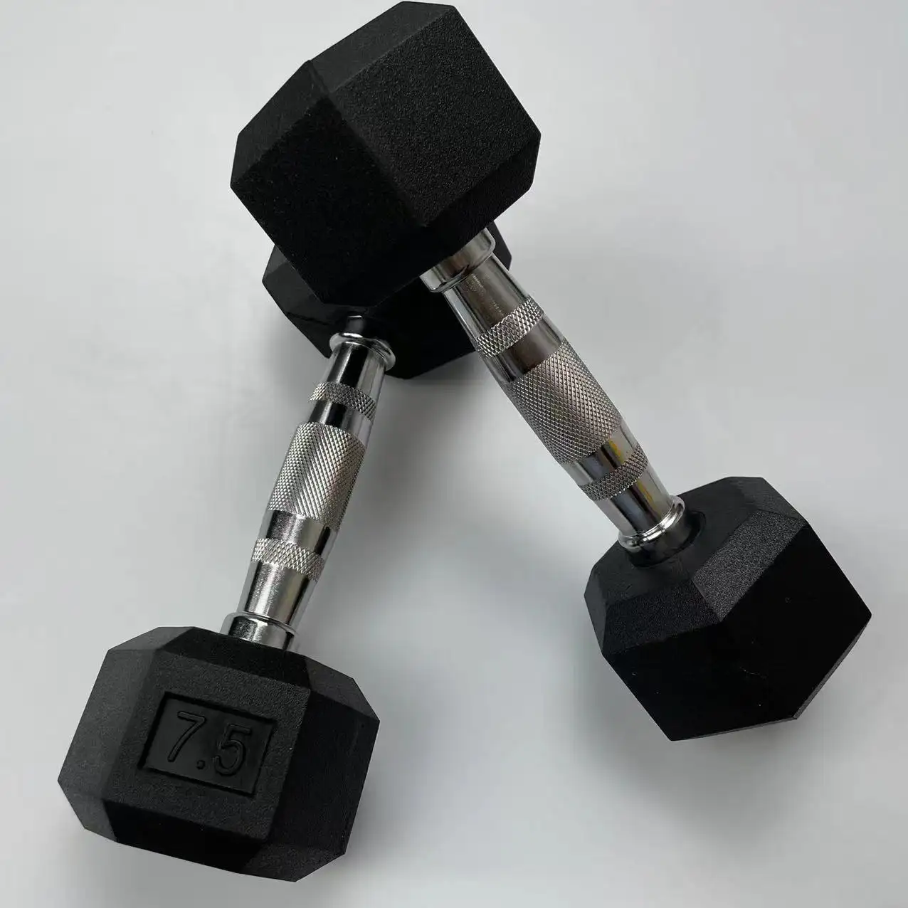 Factory supplied Cheap Hex Rubber Dumbbell Cheap Hex Rubber Coated Dumbbell Set Strength Training Cheap Dumbbell