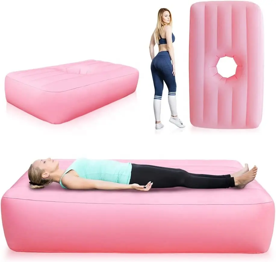 Colchón de aire inflable BBL con agujero para dormir, después de la cirugía brasileña de elevación de trasero, recuperación, suministros de Post cirugía