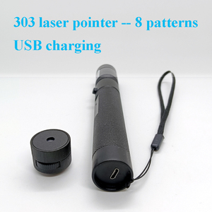 303 puntatori Laser ricaricabili Laser 303 con 8 modelli forme 8 in1 testa Laser puntatore luce Multi stella 303 USB - Product Image 4