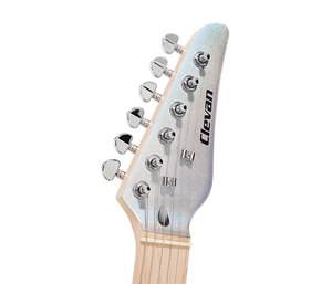 جيتار كهربائي كليفان بألوان قزحية مع عنق من خشب القيقب ومستشعرات S-S-H وتحكم خماسي الاتجاهات - Product Image 6