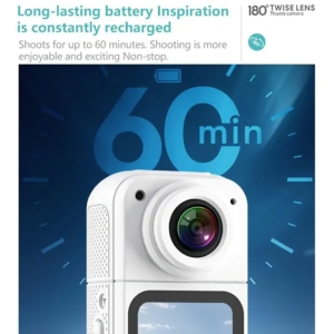 S70 Thumb <strong>Camera</strong> Portable WiFi Pocket Vlog <strong>Camera</strong> 2.7K APP Control High Definition 1080p CMOS Imaging Sensor 128GB Built-in - Product Image 6