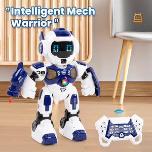 JJRC K17スマートかわいい漫画ロボット玩具インテリジェントRCロボットLEDライト撮影ウォーキングプログラム可能プラスチック音楽玩具 - Product Image 4