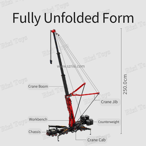 42146 Ubricks Liebherr LTM11200 grúa móvil modelo de ingeniería RC MOC Jumbo DIY montaje ladrillos para adultos juegos de bloques de construcción - Product Image 5