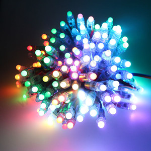 Commercio all'ingrosso Led Pixel String Light RGB full color programmabile DC12V LED Modul DMX512 12mm impermeabile Smart Pixel luci di natale - Product Image 6