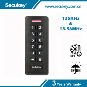 Waterproof Wiegand Keypad <strong>Reader</strong>, 125KHz &amp; 13.56MHz 7bytes / 4 Bytes Dual Frequency, Wiegand Output Can Be Set