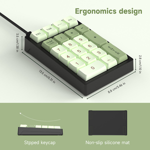 <strong>Numeric</strong> <strong>Keypad</strong> RGB 21 Keys PBT Keycaps for Laptop Notebook Surface Tabulation Accounting Mechanical <strong>Keyboard</strong> <strong>USB</strong> 2.4G Wireless - Product Image 4