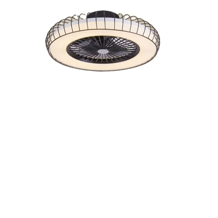 Современный простой светодиодный потолочный вентилятор с 3 лезвиями Abs и дистанционным управлением