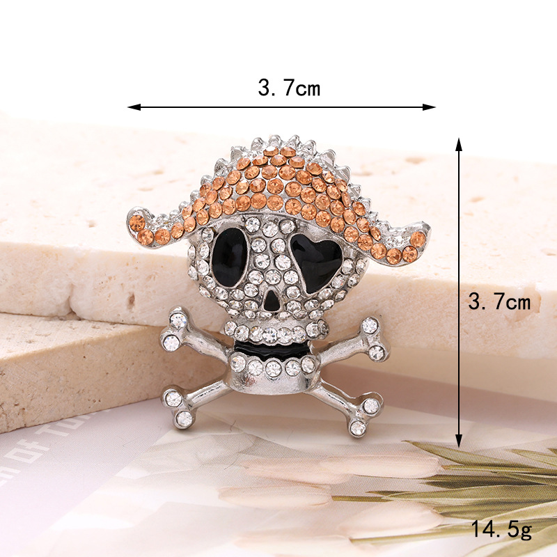 D2727 crâne de pirate blanc k