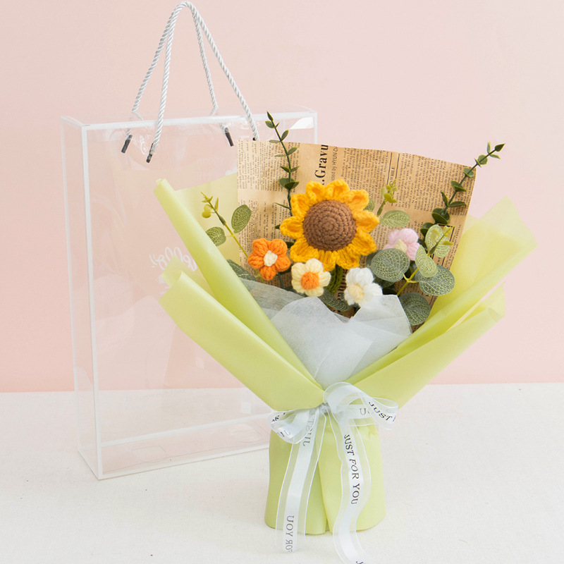 1sunflower 4 Puff Flower Green Series-Big PET Box
