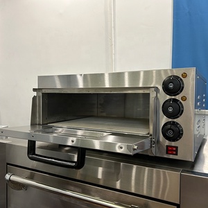 商用电动单层台面披萨烤箱不锈钢，用于餐厅和面包烘焙的家庭厨房