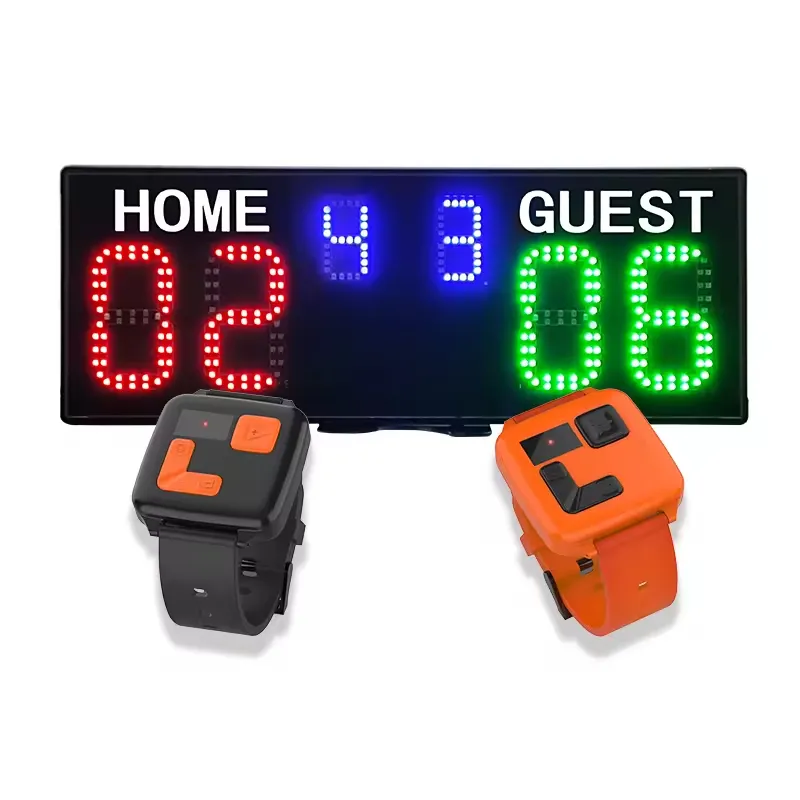 GANXIN Basketball Digital Scoreboard with Remote,Battery Powered Portable Tabletop Electronic Scoreboard